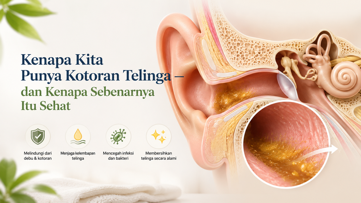 Kenapa Kita Punya Kotoran Telinga — dan Kenapa Sebenarnya Itu Sehat